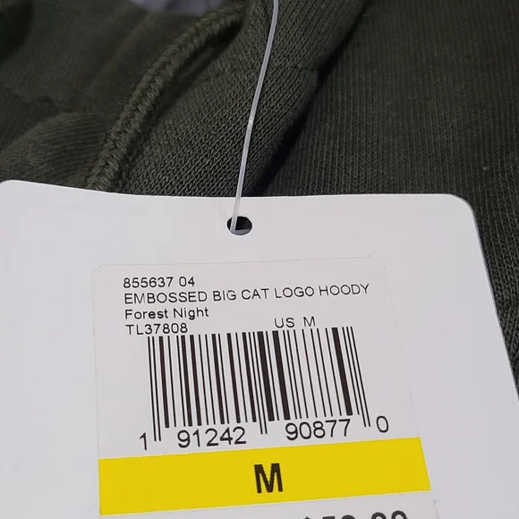 Puma embossed big cat logo hoodie size M - Picture 3 of 5